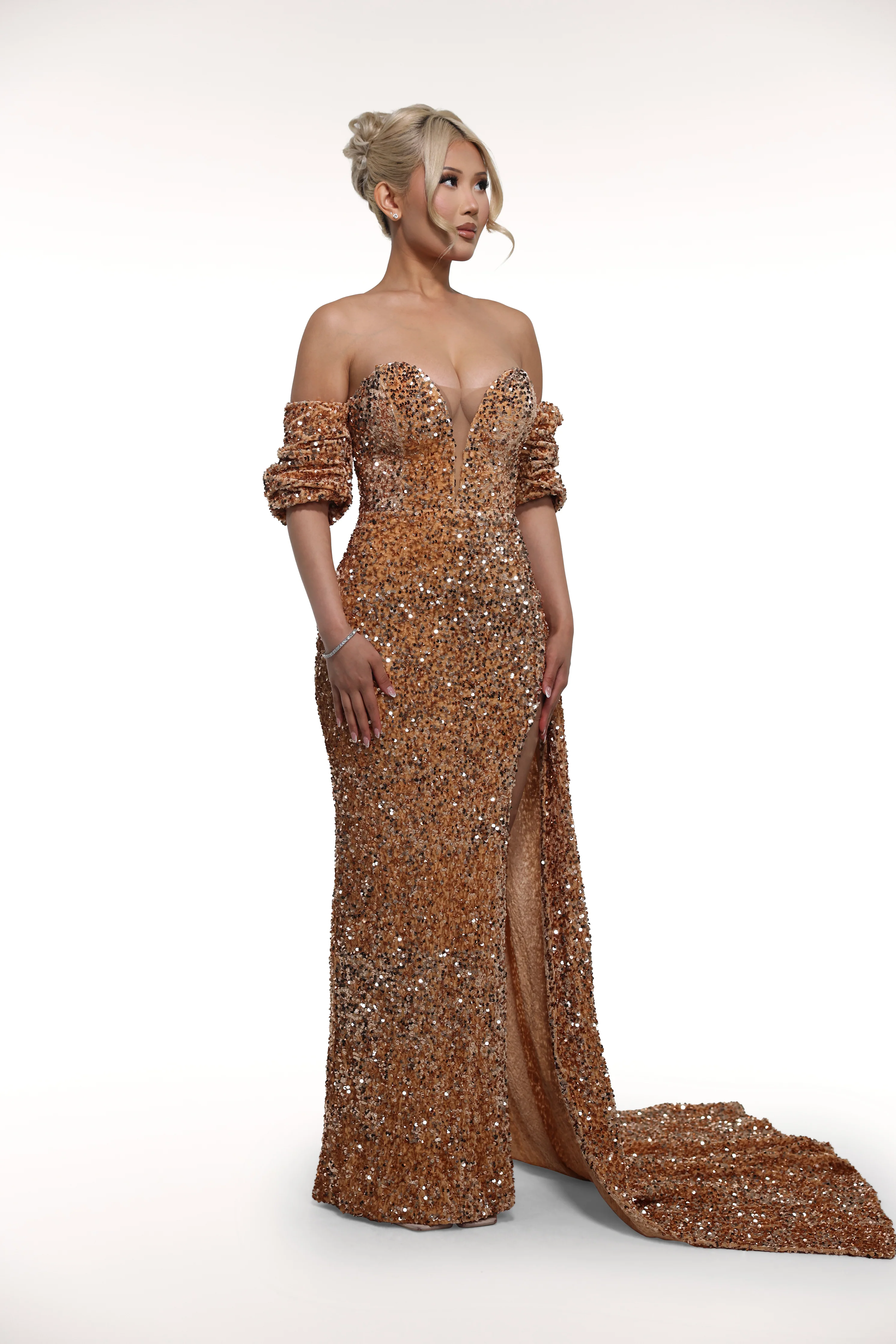 Champagne Gown 'Made to Order' - Image 7