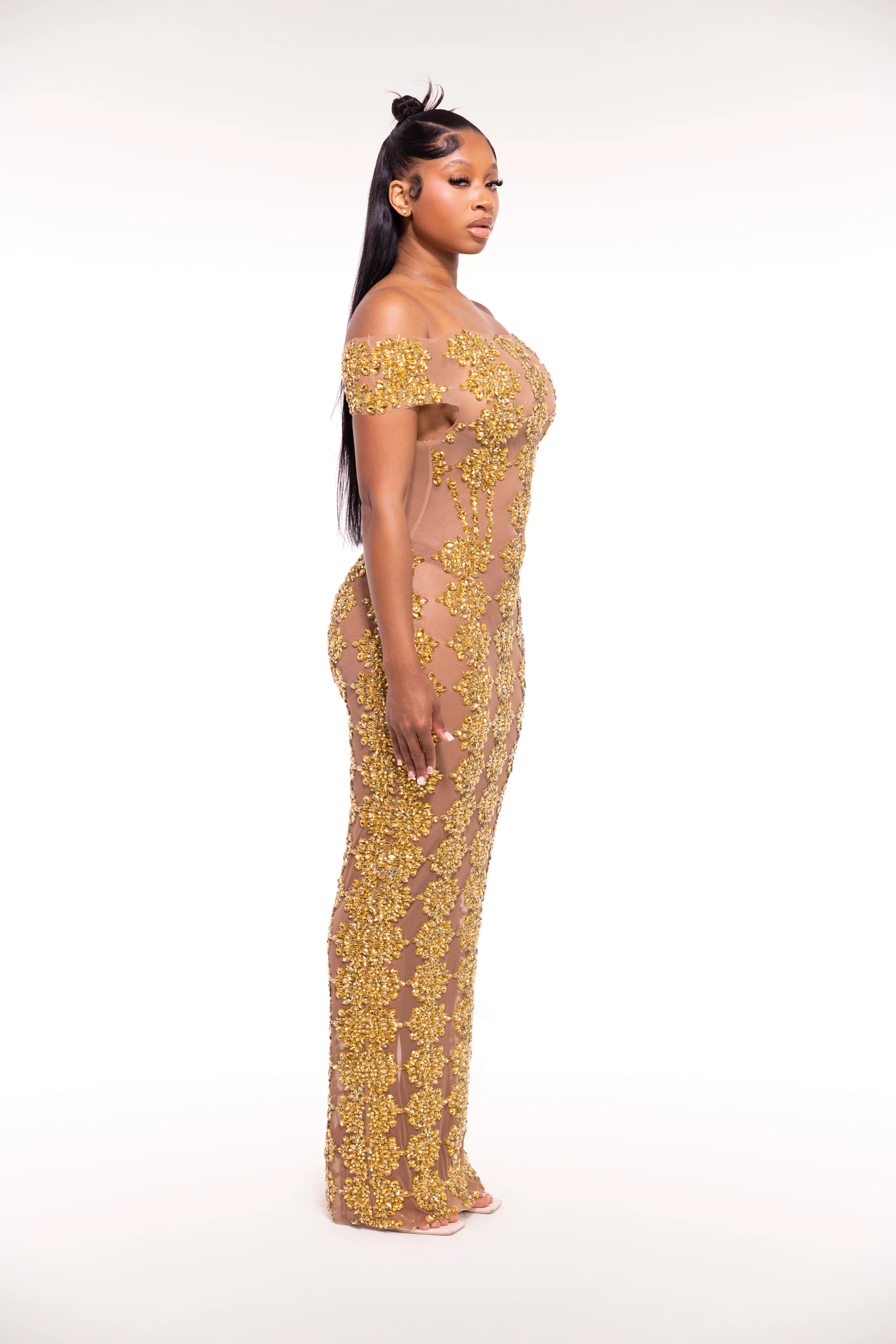 Gold Leaf Dress - Image 5